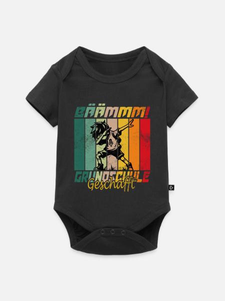 Tschüss Grundschule Abschluss Schule - Baby Premium Kurzarmbody - Schwarz