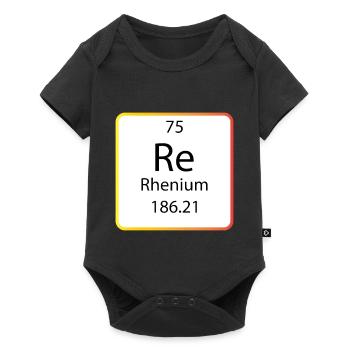 rhenium chemistry periodic table - Baby Premium Kurzarmbody - Schwarz - Vorne