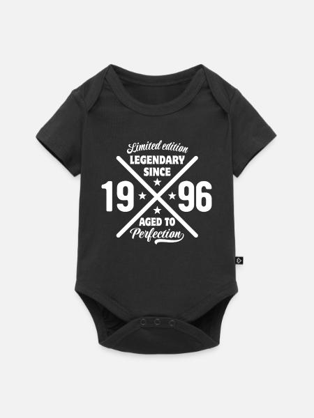 Limited Edition 1996 | Geburtstag Geschenk - Baby Premium Kurzarmbody - Schwarz