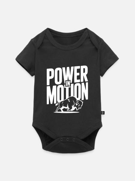 Kraft in Bewegung - Baby Premium Kurzarmbody - Schwarz