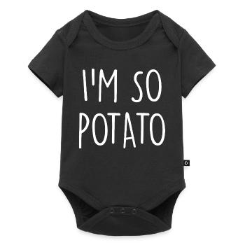 Potato Kartoffel - Baby Premium short-sleeve bodysuit - black - Front