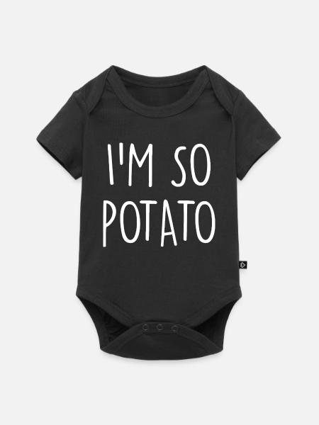 Potato Kartoffel - Baby Premium Kurzarmbody - Schwarz