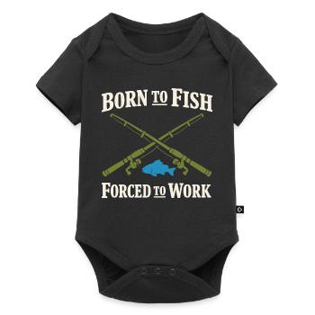 Fishing Lifestyle Angler for Life Fish - Baby Premium short-sleeve bodysuit - black - Front