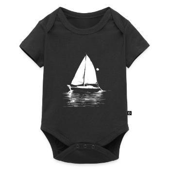 Graphismes de voiliers - Body à manches courtes Premium Bébé - noir - Devant