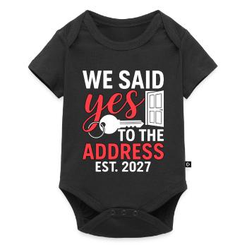 We Said Yes to The Address 2027 - Baby Premium short-sleeve bodysuit - black - Front