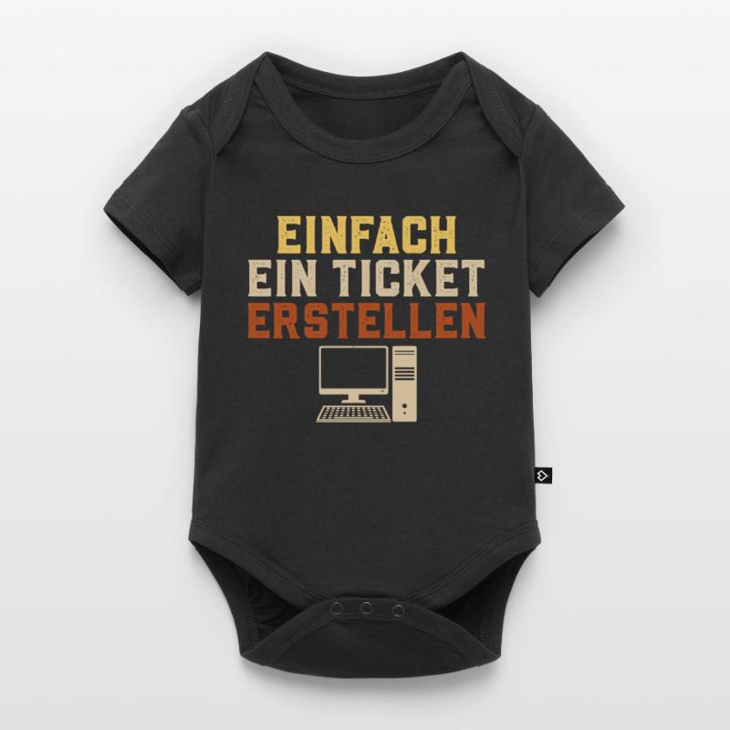 Computer Science JUST CREATE A TICKET Funny Baby Premium short-sleeve bodysuit