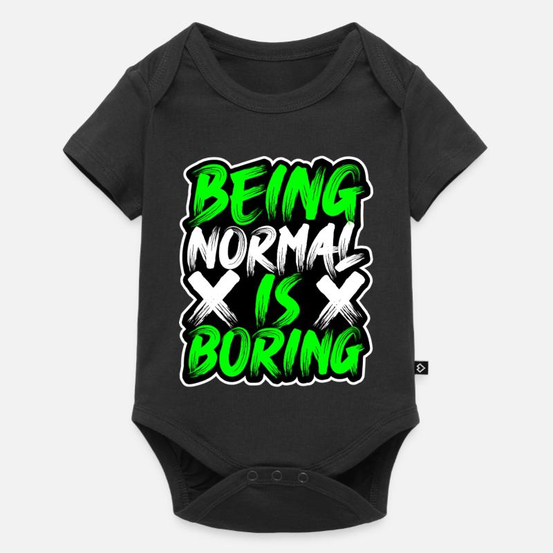 being-normal-is-boring - Baby Premium short-sleeve bodysuit - black
