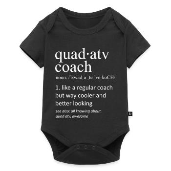 Définition du Quad ATV Coach Drôle en tout-terrain - Body à manches courtes Premium Bébé - noir - Devant