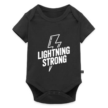 Lightning Strong - Baby Premium short-sleeve bodysuit - black - Front