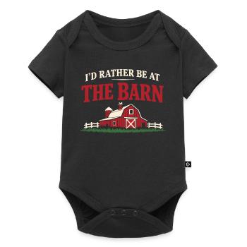 Horse People Equestrian Identity Barn - Baby Premium Kurzarmbody - Schwarz - Vorne