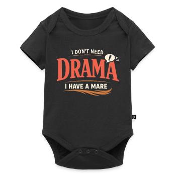 Horse Mood Humor Experienced Horse Owner - Baby Premium short-sleeve bodysuit - black - Front