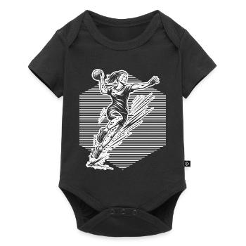 Clear handball motif for every day for women - Baby Premium short-sleeve bodysuit - black - Front
