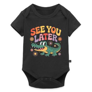 See You Later Alligator Retro Cute - Baby Premium short-sleeve bodysuit - black - Front