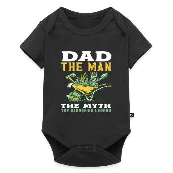 dad the man funny gardening - Baby Premium short-sleeve bodysuit - black - Front