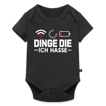 Nerd Computer THINGS I HATE FUNNY - Baby Premium short-sleeve bodysuit - black - Front