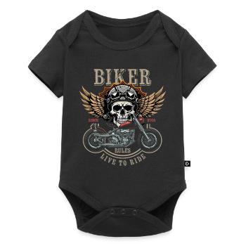 Biker Rules - Since 2005 - Live to Ride - Baby Premium short-sleeve bodysuit - black - Front