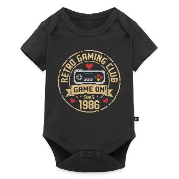 Vintage 1986 Birthday 1986 Gift 1986 - Baby Premium short-sleeve bodysuit - black - Front