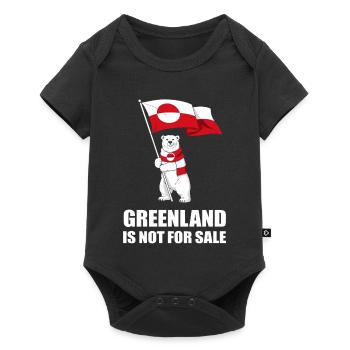 Greenland Non à la Vente Ours - Body à manches courtes Premium Bébé - noir - Devant