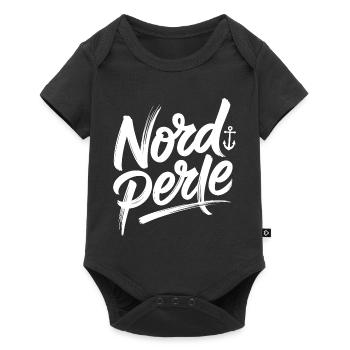 Nordperle Hamburg North Sea Baltic Sea North German Deern - Baby Premium short-sleeve bodysuit - black - Front