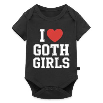 I Heart Goth Girls - Baby Premium short-sleeve bodysuit - black - Front