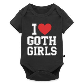 I Heart Goth Girls - Baby Premium short-sleeve bodysuit - black - Front
