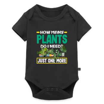 Another plant plant lover gardener - Baby Premium short-sleeve bodysuit - black - Front