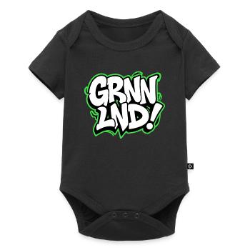 GRNNLND! Greenland Streetwear for Globetrotters - Baby Premium short-sleeve bodysuit - black - Front
