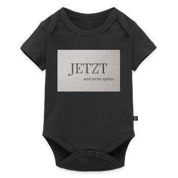 MAINTENANT – et pas plus tard - Body à manches courtes Premium Bébé - noir - Devant