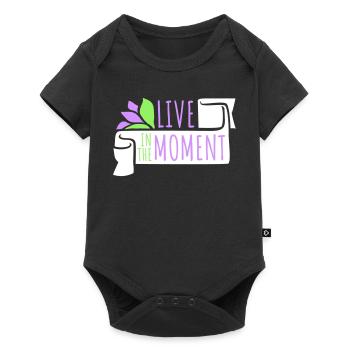 Live In The Moment Mindfulness Presence Awareness - Baby Premium short-sleeve bodysuit - black - Front