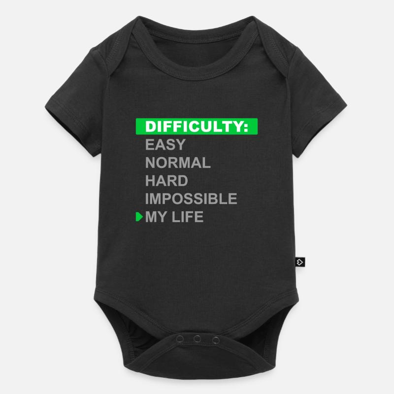 Mode de difficulté – Ma vie - Body à manches courtes Premium Bébé - noir