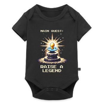 Quête principale : Élever une légende | Parents - Body à manches courtes Premium Bébé - noir - Devant