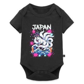 Kitsune Japan Pagoda – Anime Fox Spirit - Baby Premium short-sleeve bodysuit - black - Front