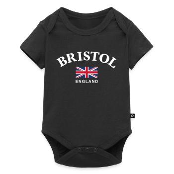 Bristol, England - Baby Premium Kurzarmbody - Schwarz - Vorne