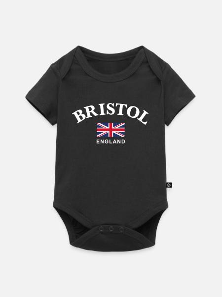Bristol, England - Baby Premium Kurzarmbody - Schwarz