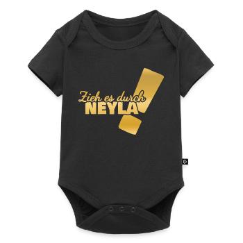 First name Neyla - Baby Premium short-sleeve bodysuit - black - Front
