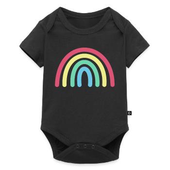 Rainbow - Baby Premium short-sleeve bodysuit - black - Front