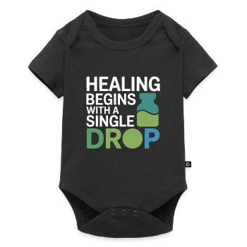 Homeopathy Healing Begins Single Drop Professional - Baby Premium short-sleeve bodysuit - black - Front