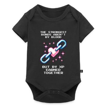 Gang le plus fort : XP au lieu de sang | Famille Patchwork - Body à manches courtes Premium Bébé - noir - Devant