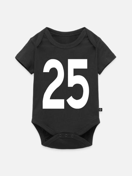 Freundliche Anfänge 25 - Baby Premium Kurzarmbody - Schwarz