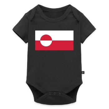 Make America Go Away – Drapeau du Groenland - Body à manches courtes Premium Bébé - noir - Devant