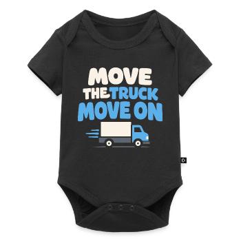 Trucking Therapy Road is my therapy trucker - Baby Premium short-sleeve bodysuit - black - Front