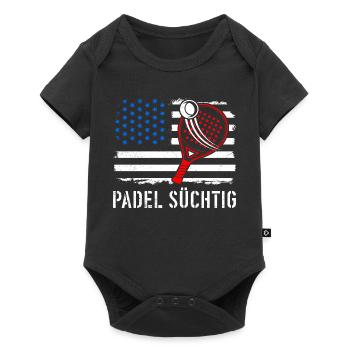 Padel Hobby PADEL ADDICTED Padel Game Fun - Baby Premium short-sleeve bodysuit - black - Front
