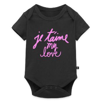 My love - Baby Premium short-sleeve bodysuit - black - Front