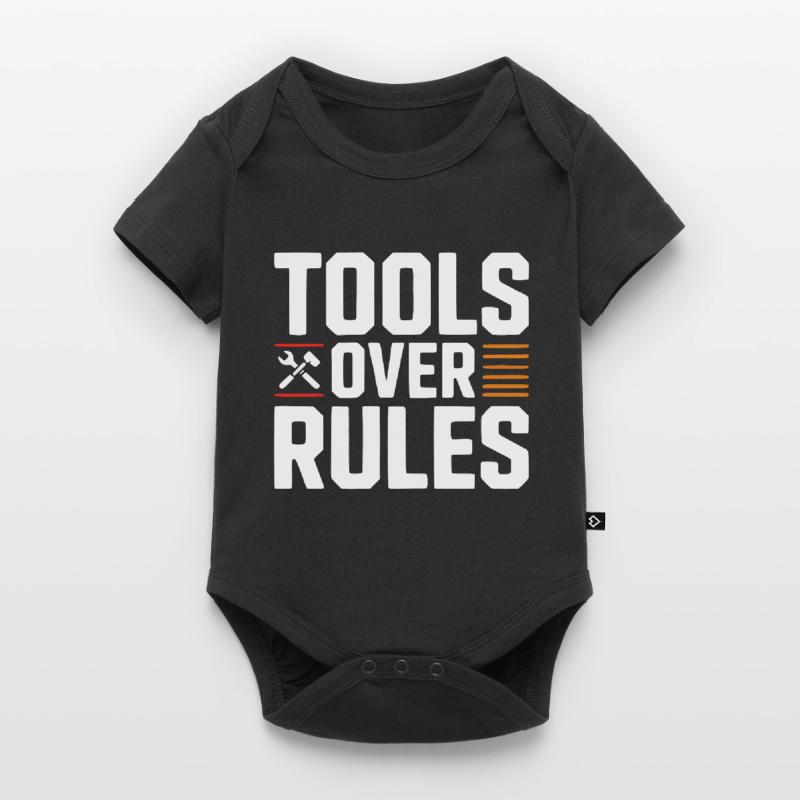 Tools Over Rules Statement Design Baby Premium short-sleeve bodysuit
