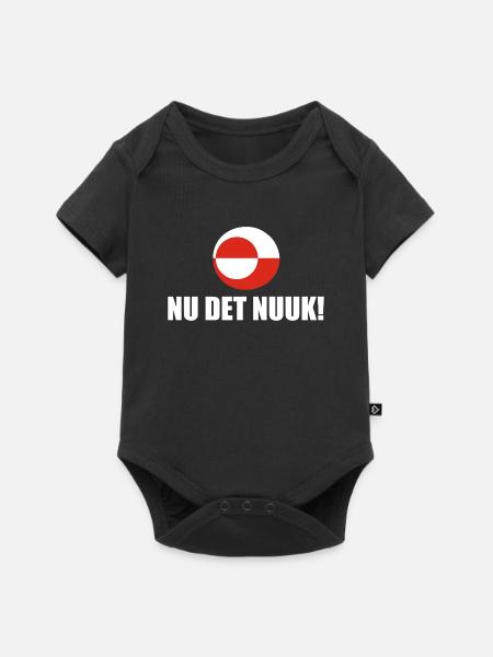 Greenland - Nu Det Nuuk - Denmark - Danmark - Baby Premium short-sleeve bodysuit - black