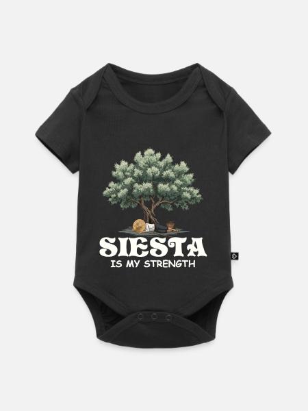 Siesta - Baby Premium Kurzarmbody - Schwarz