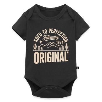 Februar 1974 – Legende der Gipfel und Berge - Baby Premium Kurzarmbody - Schwarz - Vorne