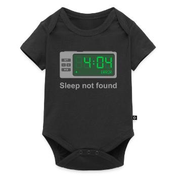 Fehler 404 – Schlaf nicht gefunden - Baby Premium Kurzarmbody - Schwarz - Vorne