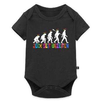 Jeck since time immemorial | Evolution Fools, Carnival - Baby Premium short-sleeve bodysuit - black - Front