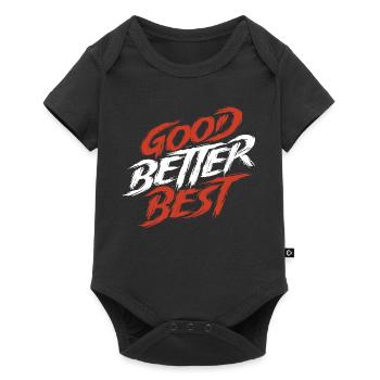 Gut, besser, bestes Bärenranking, lustige Natur. - Baby Premium Kurzarmbody - Schwarz - Vorne